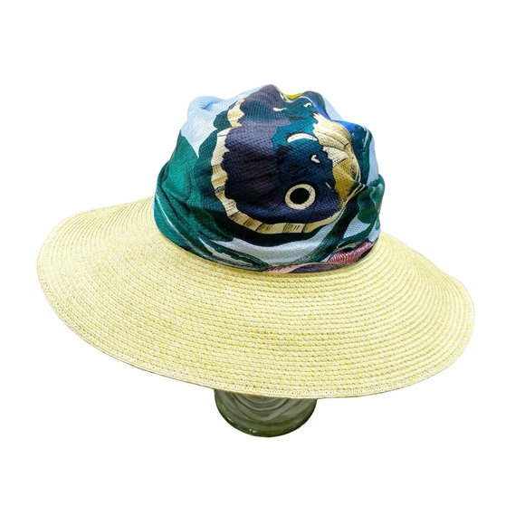 Coastal Granny Silk Scarf Sun Hat